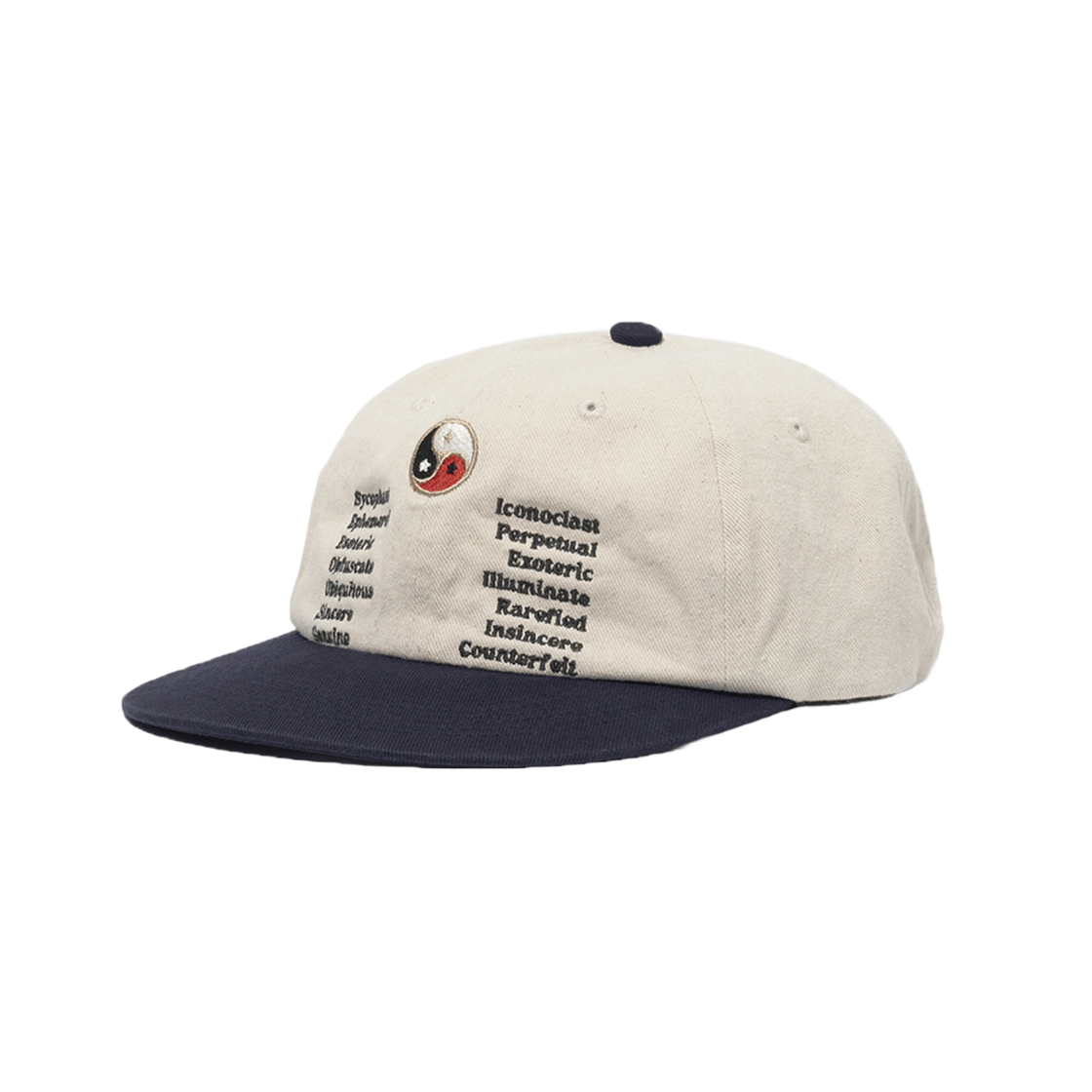 FAS038 FASTLE Yin Yang Washed Cap Natural