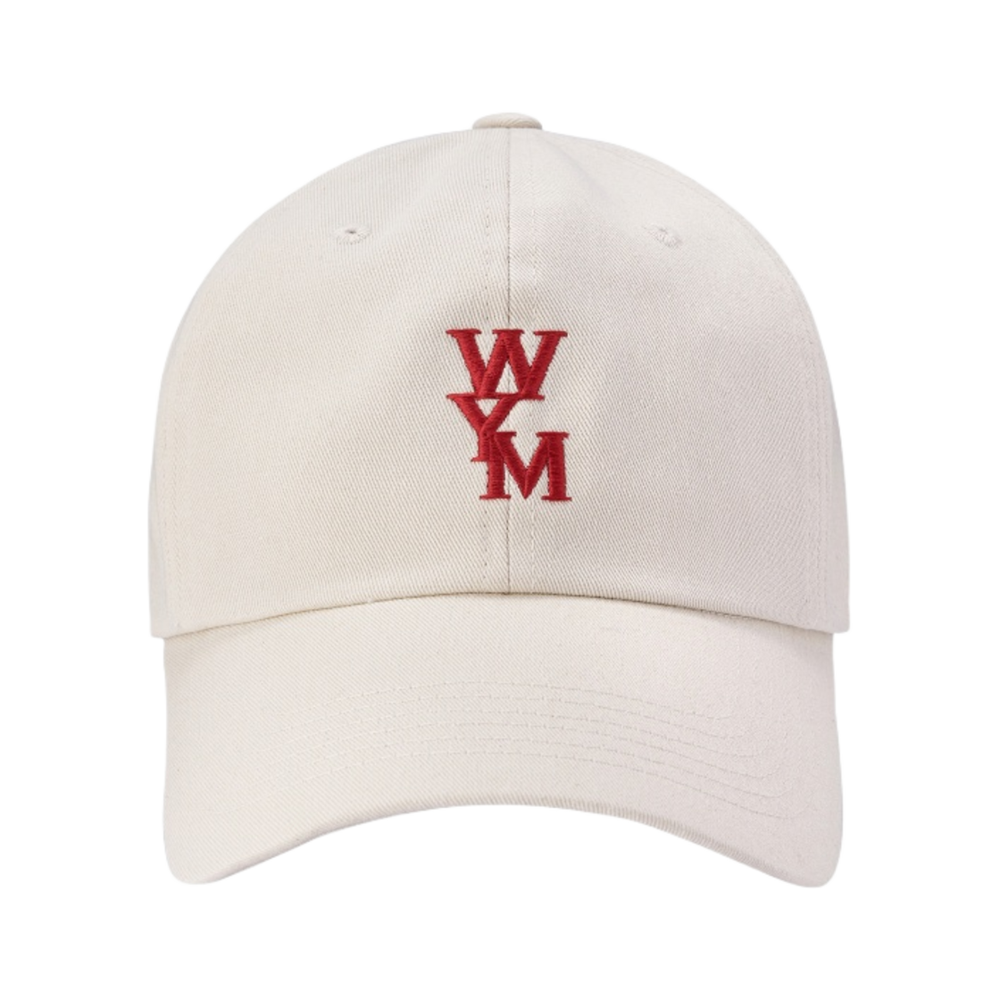 우영미 레드 로고 볼캡 아이보리 - 22SS(Wooyoungmi Red Logo Ball Cap Ivory - 22SS) - 1