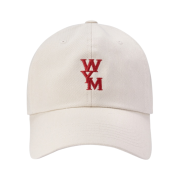 Wooyoungmi Red Logo Ball Cap Ivory - 22SS