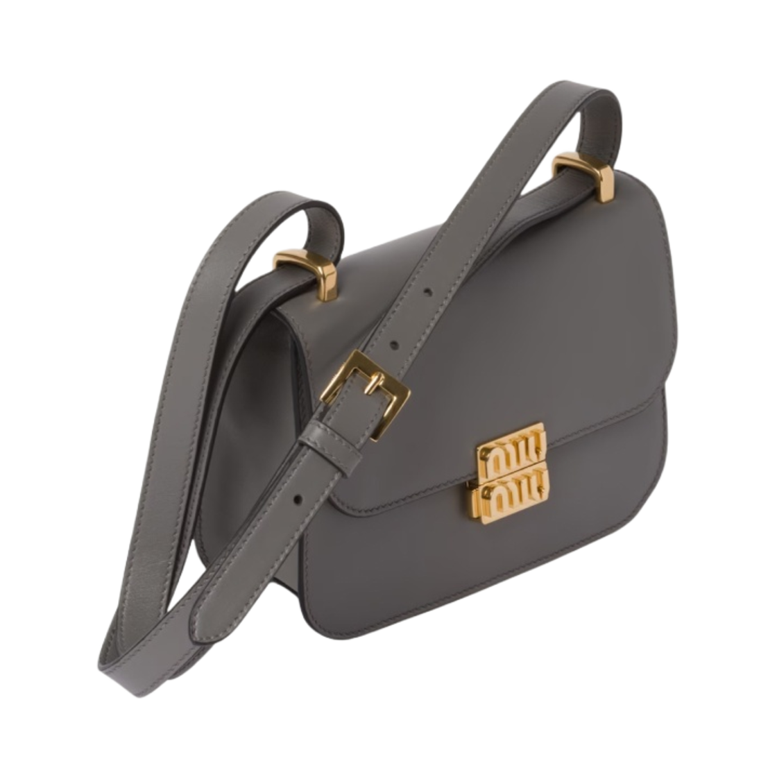미우 미우 레더 숄더백 마블 그레이(Miu Miu Leather Shoulder Bag Marble Gray) - 2