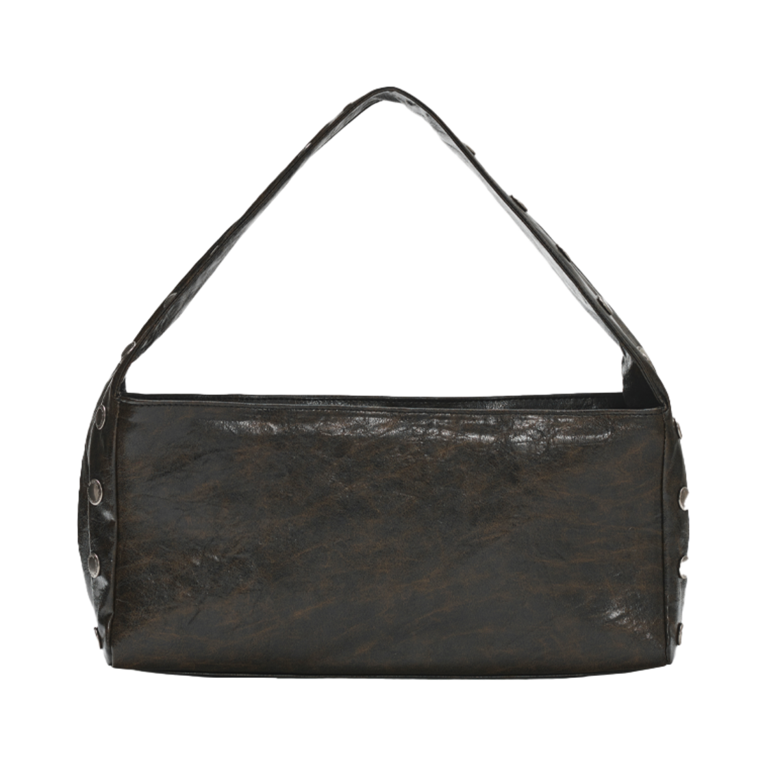 다이애그널 펑키 와이드 스트랩 백 브라운