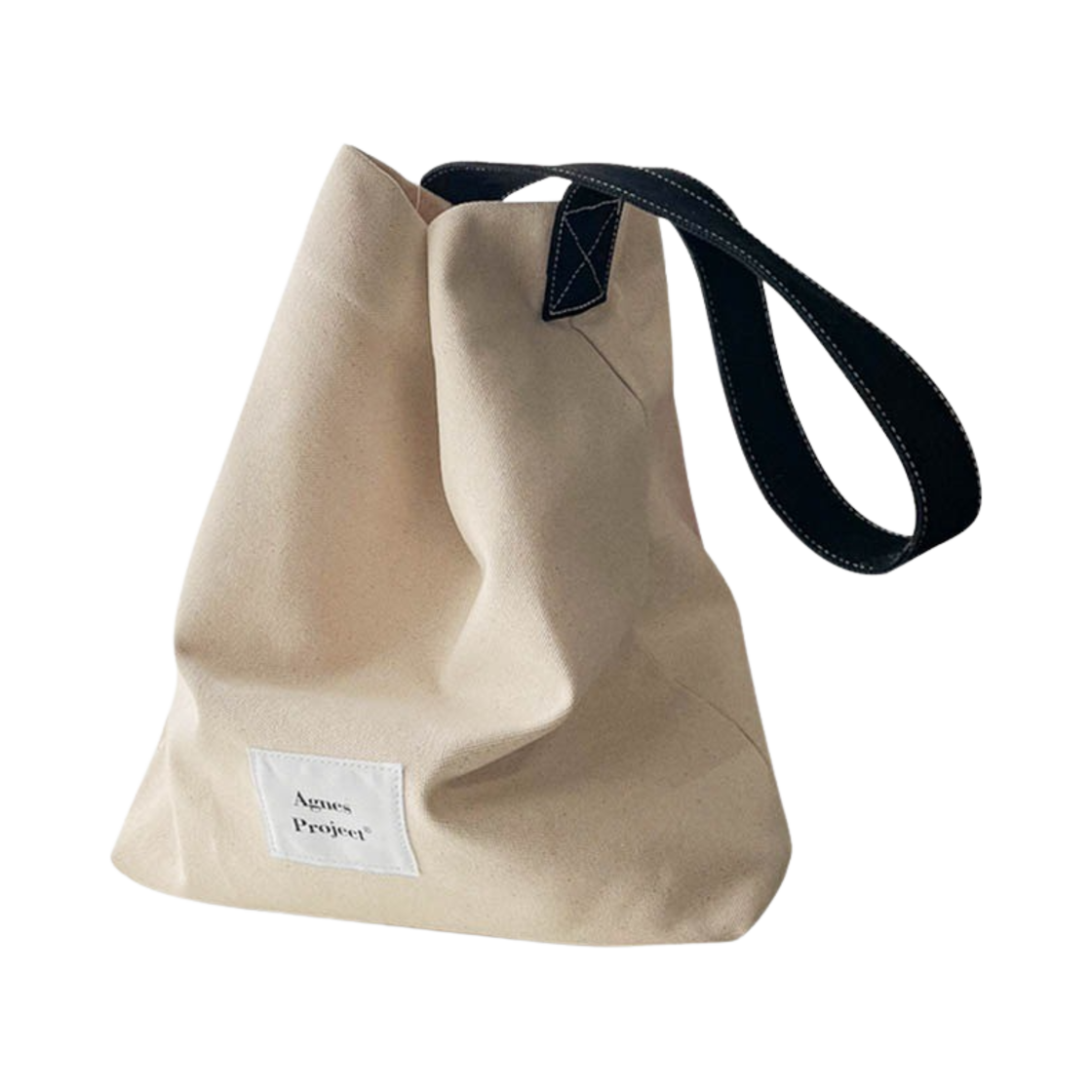 AP-P00000BH Agnes Project Peanut Shoulder Bag Natural