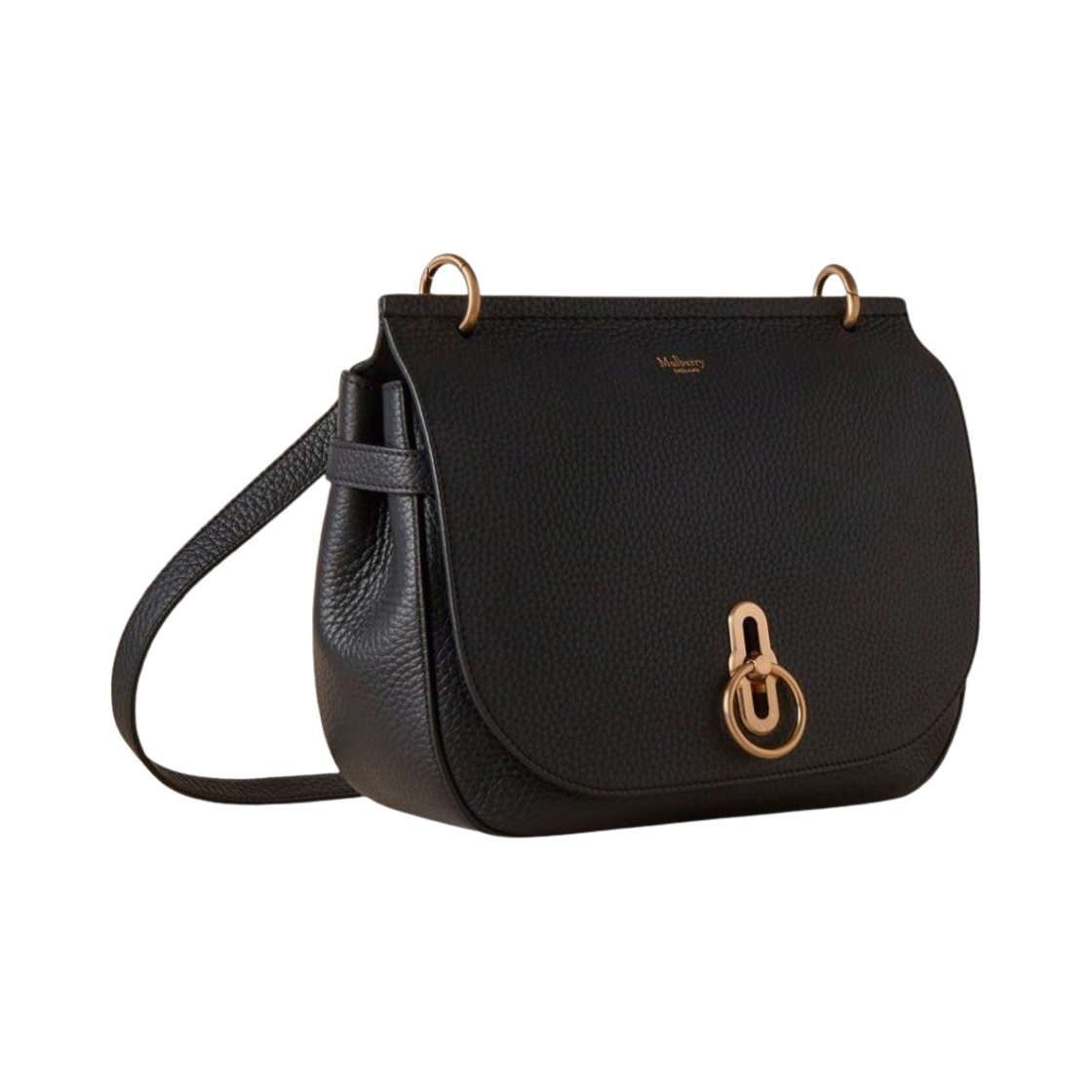 멀버리 헤비 그레인 소프트 앰벌리 사첼 블랙(Mulberry Heavy Grain Soft Amberley Satchel Black) - 3
