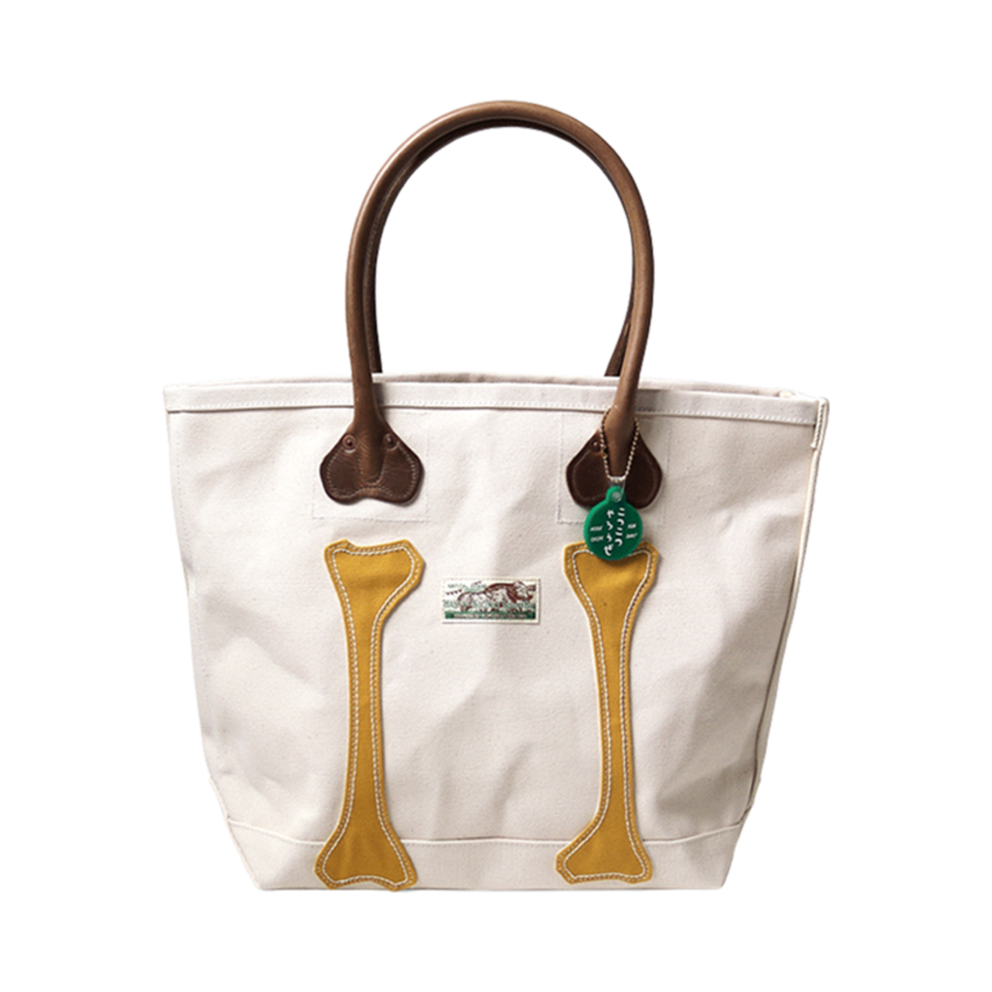 캐피탈 No. 4 캔버스 코츠코츠 토트백 S 키나리 머스타드(Kapital No. 4 Canvas Kotsukotsu Tote Bag S Kinari Mustard)
