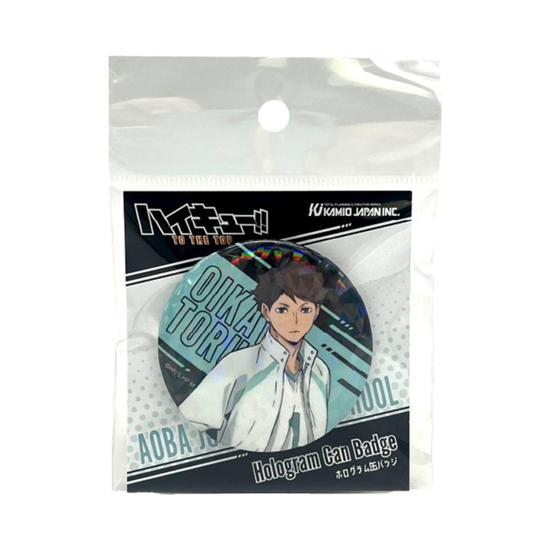 4550432032194 HAIKYU Hologram Can Badge Oikawa
