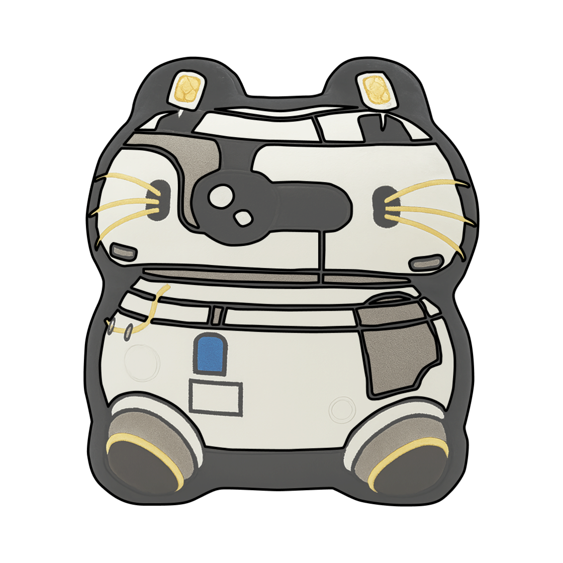 - IAB Studio x Lost in Starlight DT-02 Plush Cushion Black White