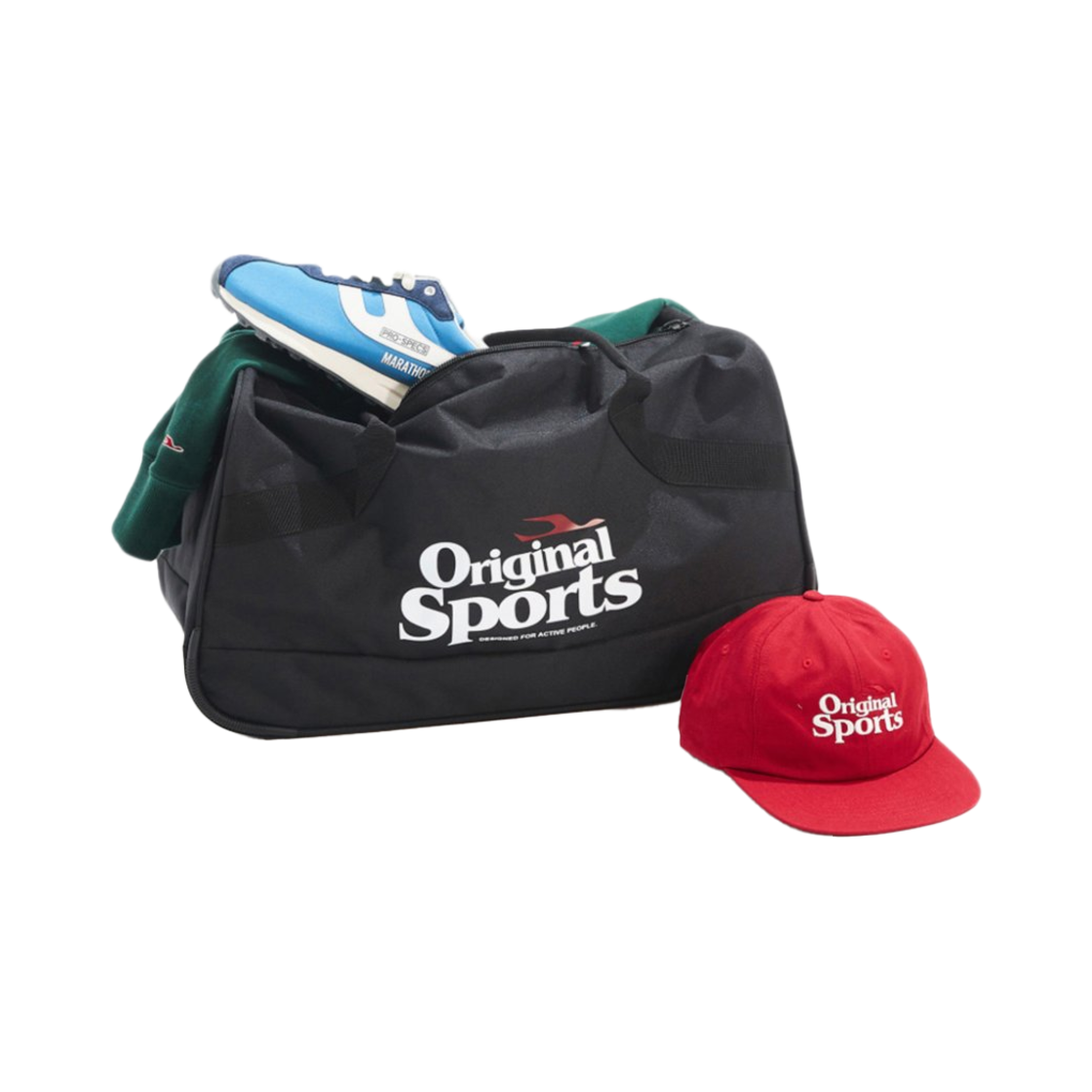 프로-스펙스 로고 스포츠 더플 백 블랙(PRO-SPECS Logo Sports Duffle Bag Black)