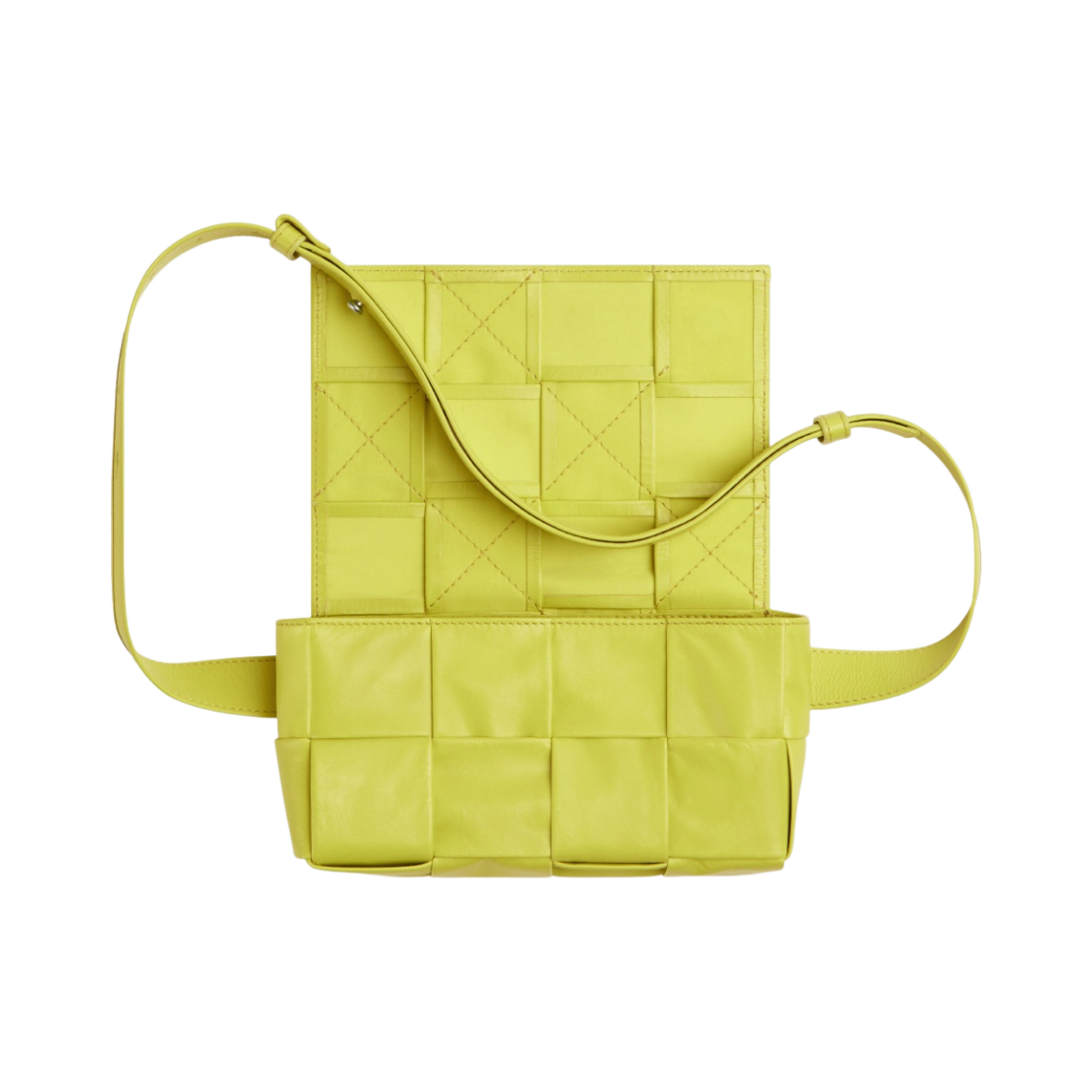 보테가 베네타 미니 레더 벨트 카세트백 에시드 키위(Bottega Veneta Mini Leather Belt Cassette Acid Kiwi) - 4