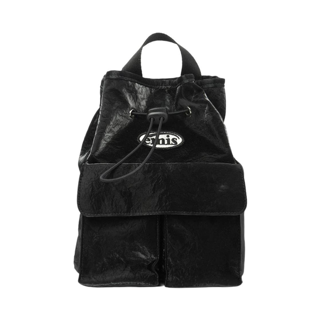 이미스 미니 와펜 포켓 백팩 블랙(Emis Mini Wappen Pocket Backpack Black)
