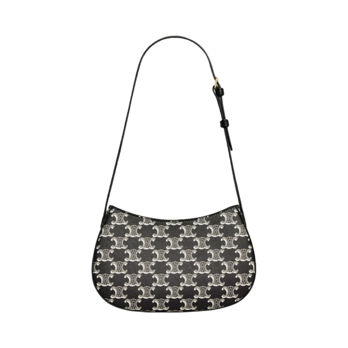 셀린느 투톤 트리옹프 캔버스 미디움 틸리 백 블랙(Celine Medium Tilly Bag in Triomphe Canvas Two-Tone Black) - 3