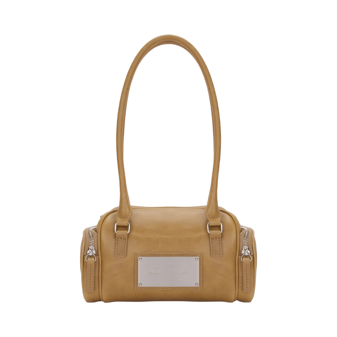 마뗑킴 빈티지 레더 미니 보스턴백 베이지 | Matin Kim | KREAM