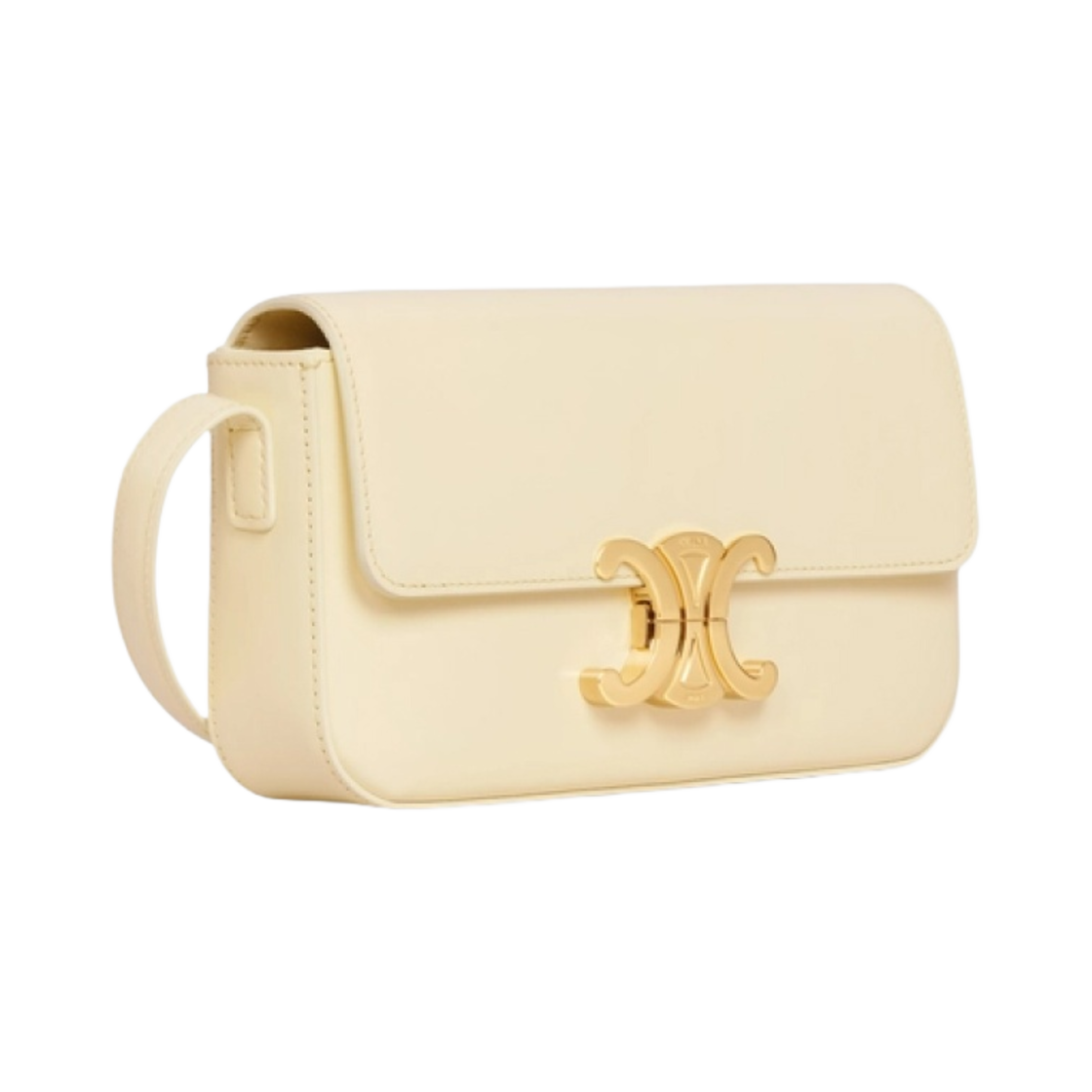 셀린느 샤이니 카프스킨 트리옹프 숄더백 소프트 옐로우(Celine Triomphe Shoulder Bag in Shiny Calfskin Soft Yellow) - 2