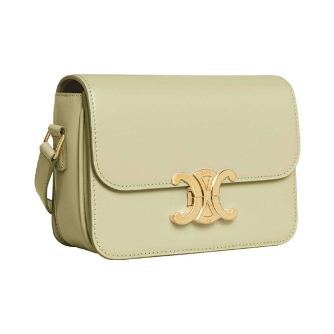 셀린느 틴 트리옹프 백 샤이니 카프스킨 아몬드 그린(Celine Teen Triomphe Bag in Shiny Calfskin Almond Green) - 2