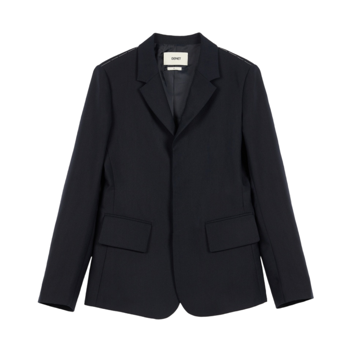 - (W) Deinet Overlay Suit Jacket in Navy