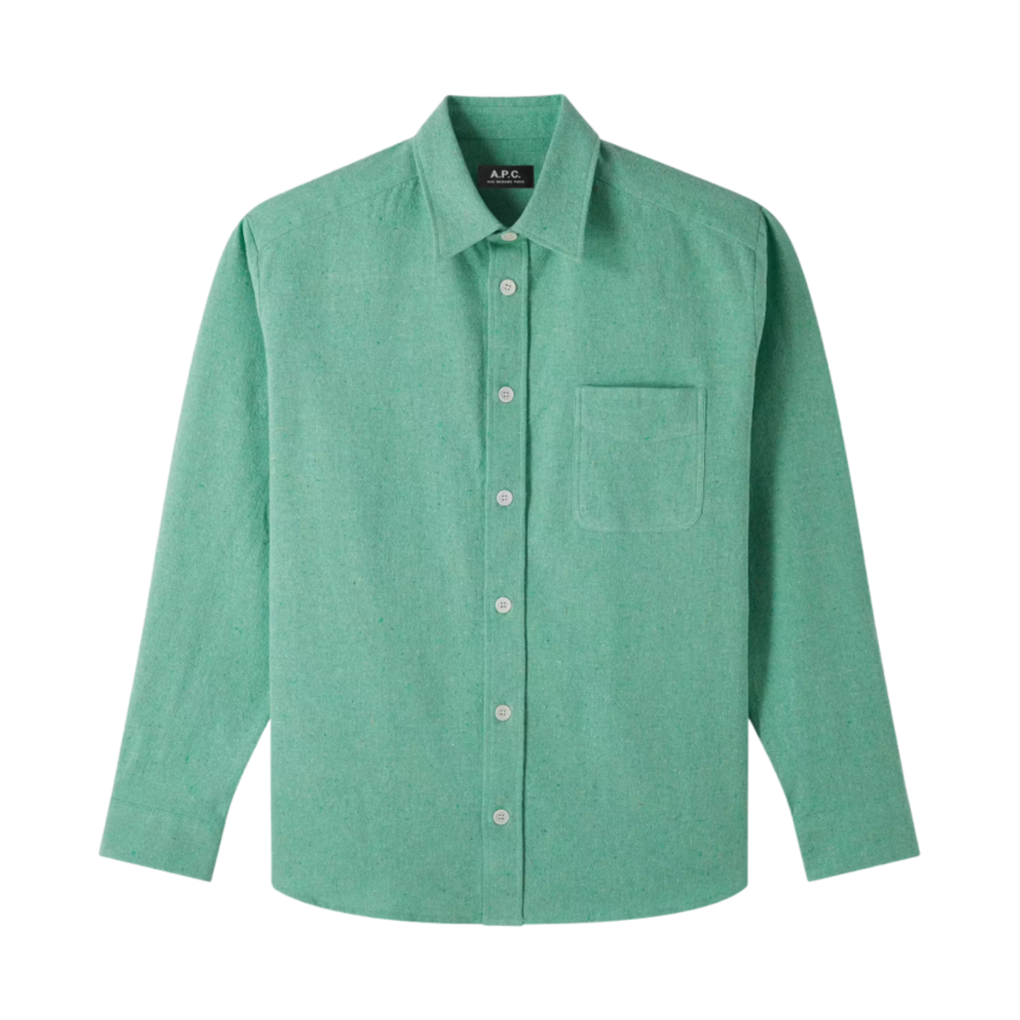 COGEV-H02862-KAC A.P.C. Aston Overshirt Almond Green