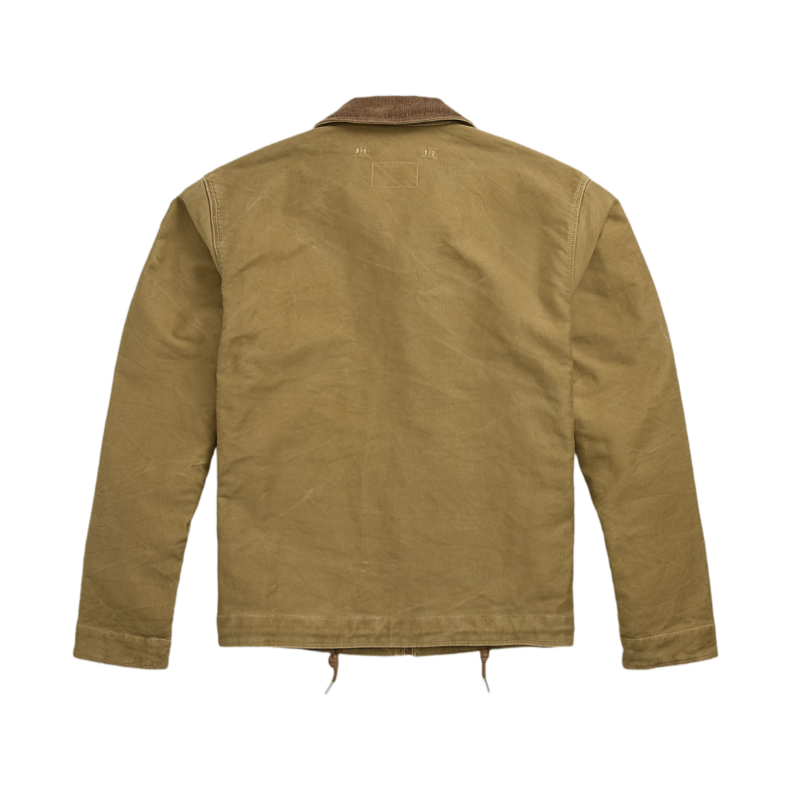 더블알엘 코듀로이 칼라 코튼 덱 자켓 카키 드랩(Double RL Corduroy Collar Cotton Deck Jacket Khaki Drab) - 2
