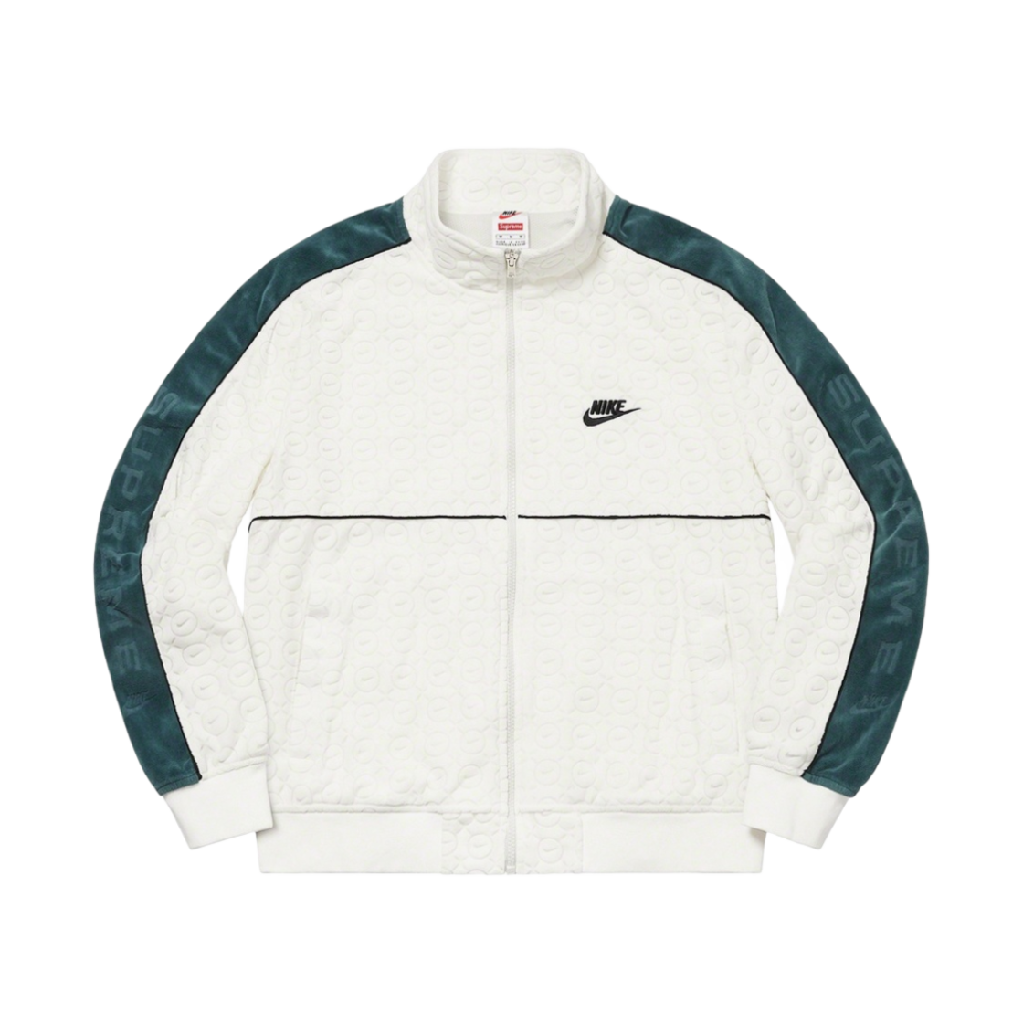 슈프림 x 나이키 벨루어 트랙 자켓 화이트 - 21SS(Supreme x Nike Velour Track Jacket White - 21SS)