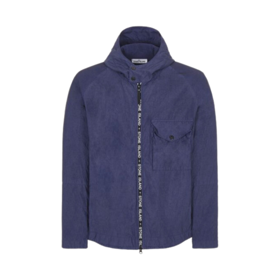 7615428E1-V0027 Stone Island 428E1 Cupro Nylon TC Gament Dyed Hooded Jacket Royal Blue - 22SS