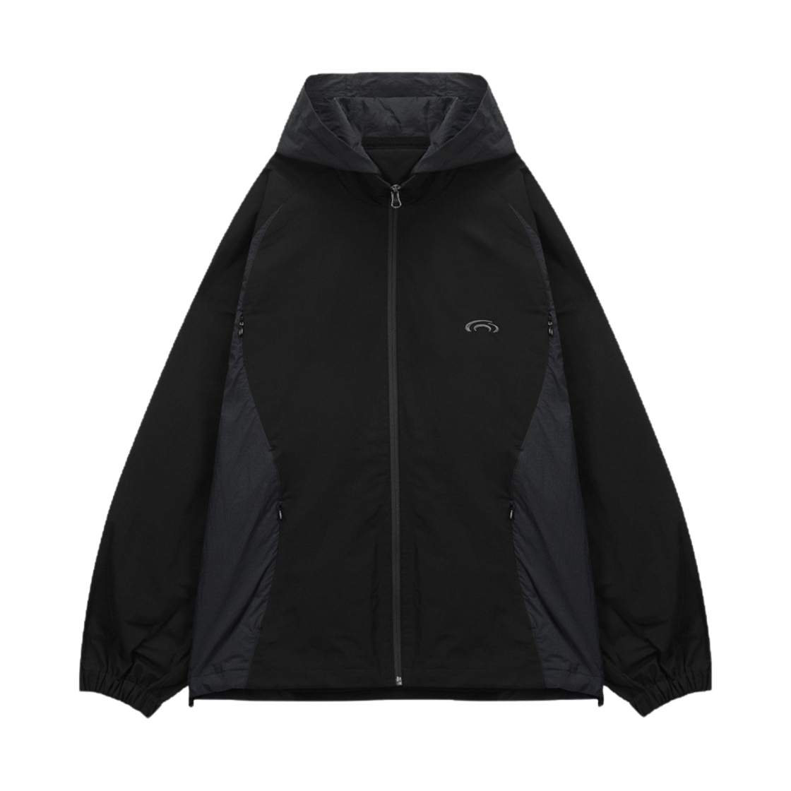 아트오브필드 패커블 후드 하프 자켓 블랙