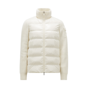 (W) Moncler Padded Wool Cardigan White - 23FW