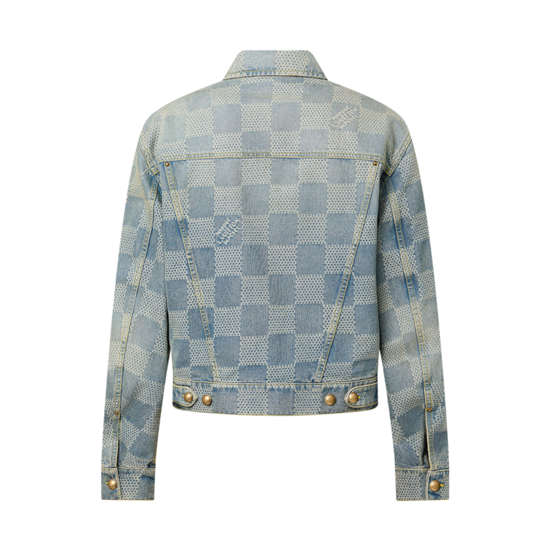 루이비통 다미에 자카드 클래식 데님 자켓 인디고(Louis Vuitton Damier Jacquard Classic Denim Jacket Indigo) - 2