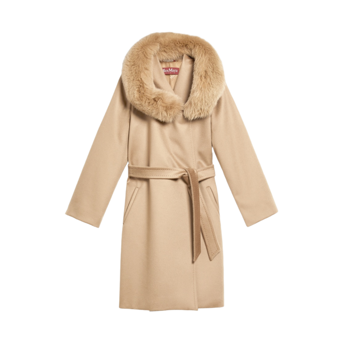 (W) 막스마라 스튜디오 망고 울 코트 카멜((W) Max Mara Studio Mango Wool Coat Camel) - 1