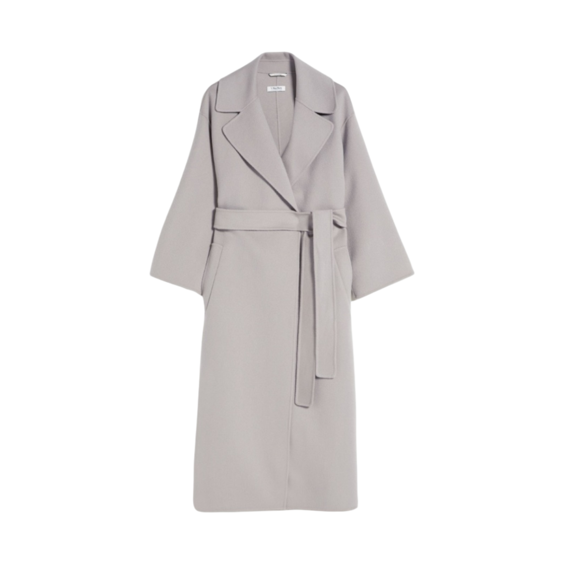(W) S 막스마라 울 로브 코트 라이트 그레이((W) S Max Mara Wool Robe Coat Light Grey) - 1