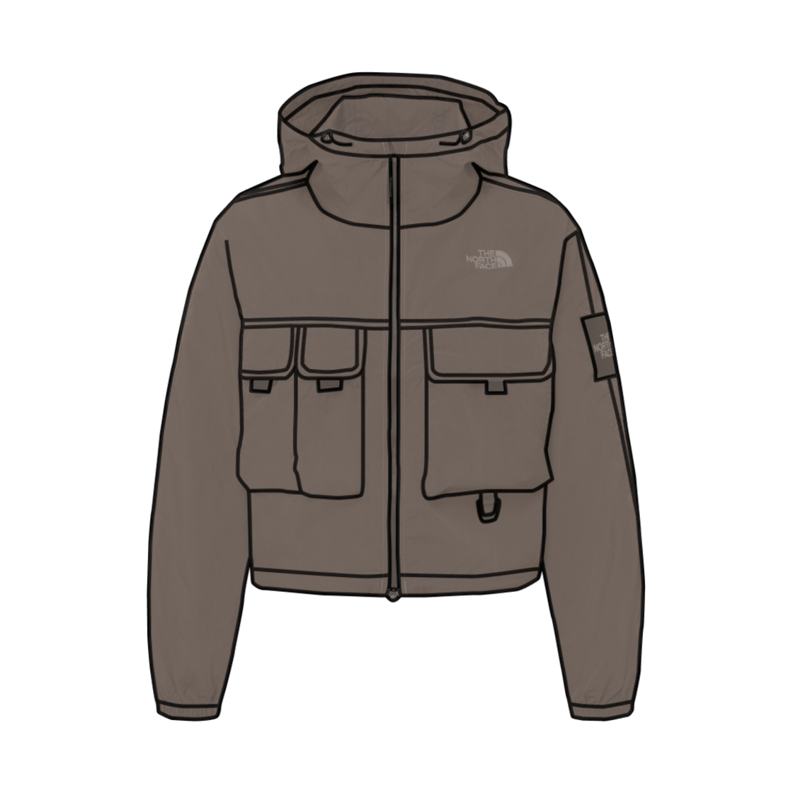 (W) 노스페이스 화이트 라벨 쉘던 자켓 베이지 브라운((W) The North Face White Label Sheldon Jacket Beige Brown)