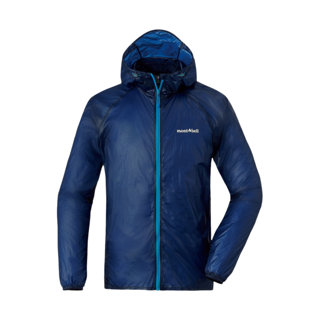 1103285 Montbell EX Light Wind Hooded Jacket Twilight Blue