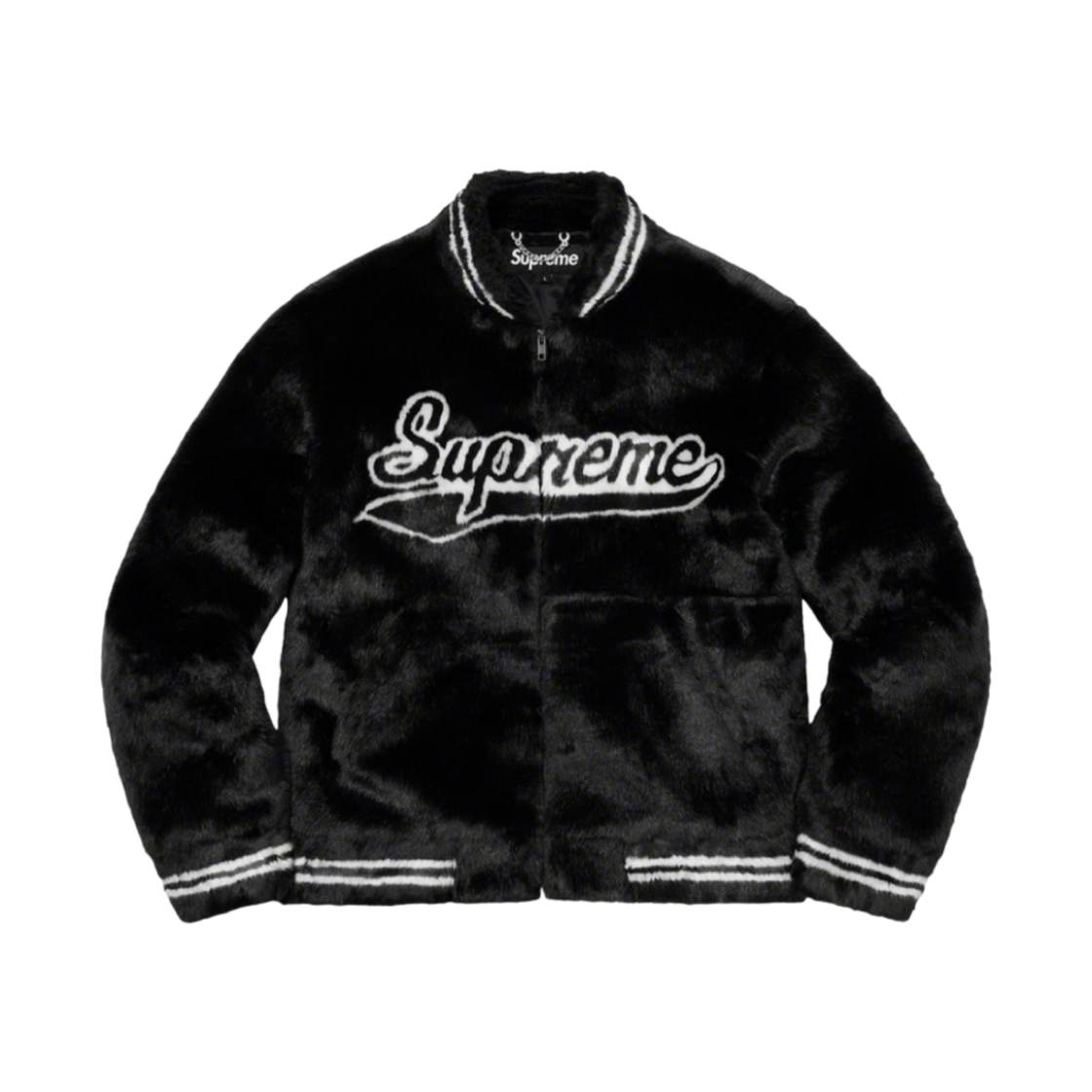 슈프림 포우 퍼 바시티 자켓 블랙 - 20SS