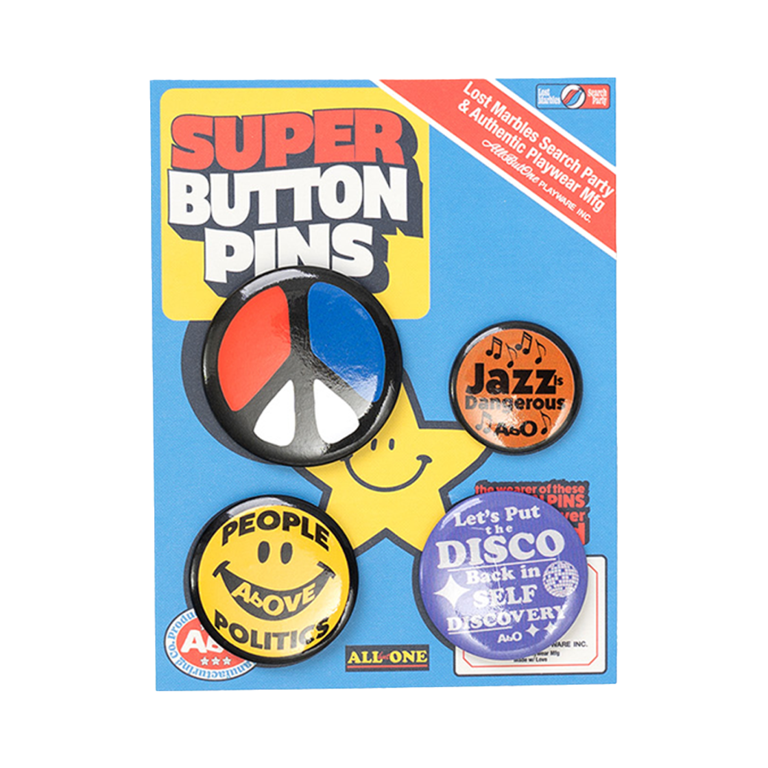 AB25SSUKR005XX ABO Button Pin Music Pack 5