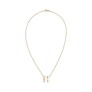 (W) Hermes Pop H Pendant Gold & Blanc
