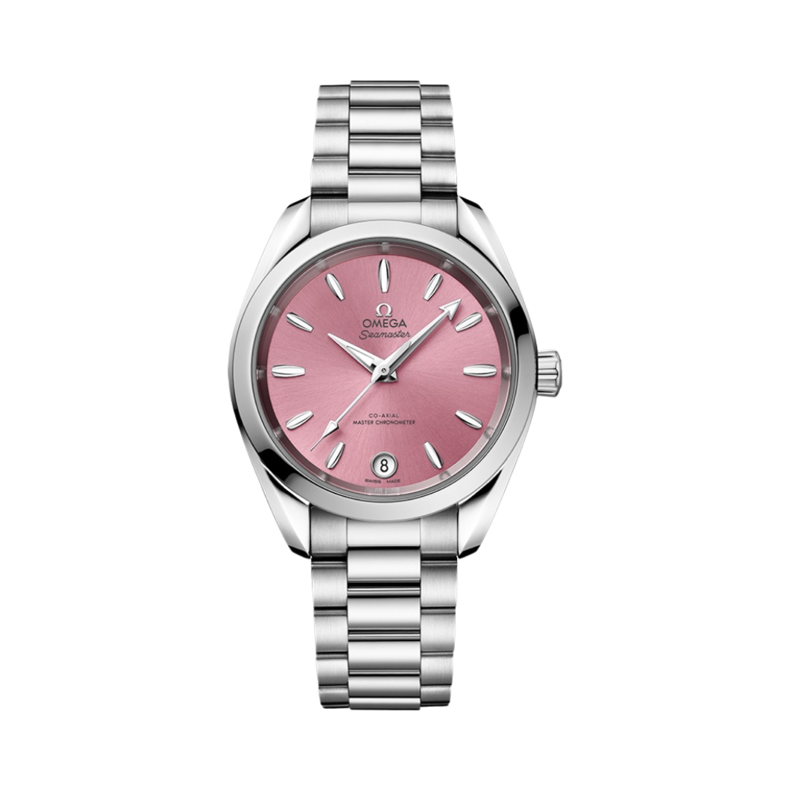 오메가 씨마스터 아쿠아 테라 150M 코 액시얼 마스터 크로노미터 스틸 핑크(Omega Seamaster Aqua Terra 150M Co Axial Master Chronometer Steel Pink)