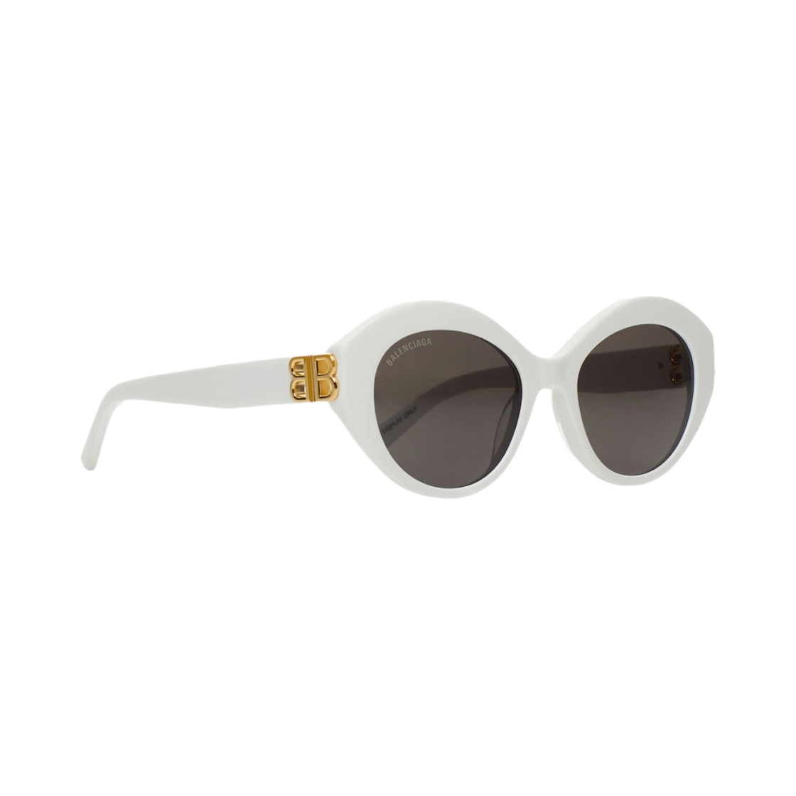 (W) 발렌시아가 다이내스티 오발 선글라스 화이트((W) Balenciaga Dynasty Oval Sunglasses White) - 2