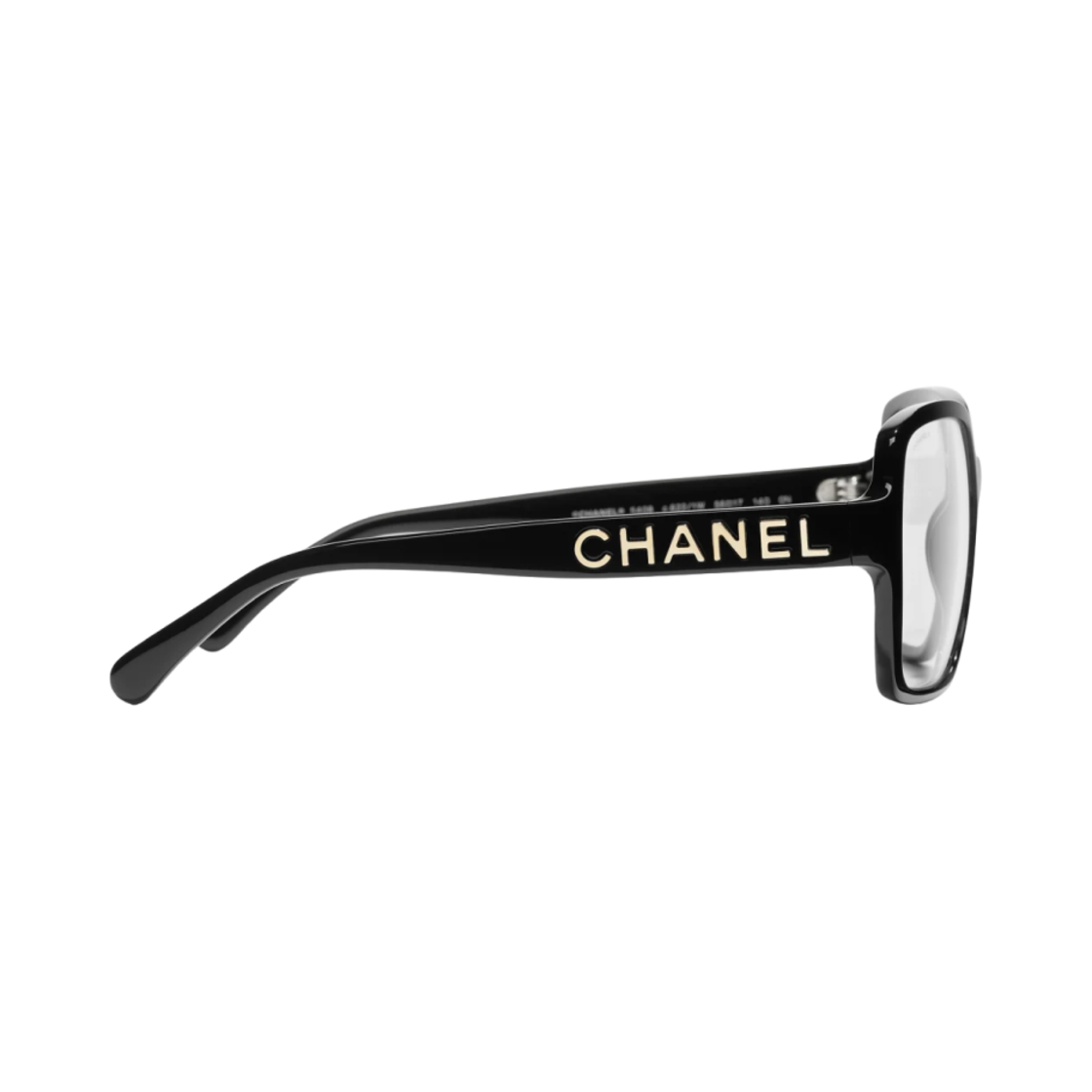 샤넬 블루 라이트 스퀘어 프레임 아세테이트 & 블랙 아시안 핏(Chanel Square Blue Light Glasses Acetate & Black Asian Fit) - 3