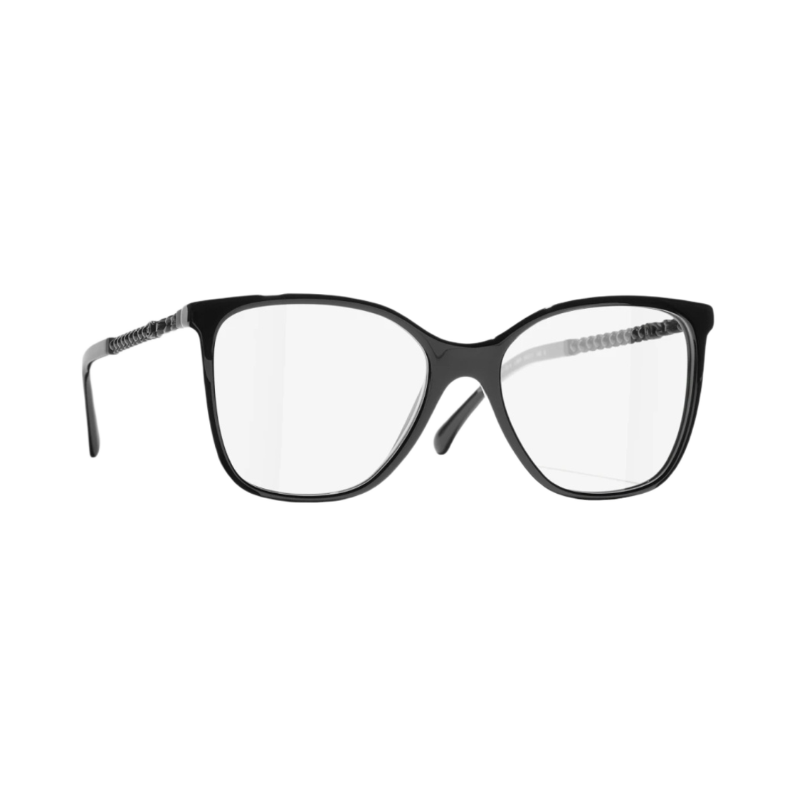 샤넬 스퀘어 프레임 아세테이트 글래스 펄 & 블랙(Chanel Square Eyeglasses Acetate Glass Pearls & Black) - 2