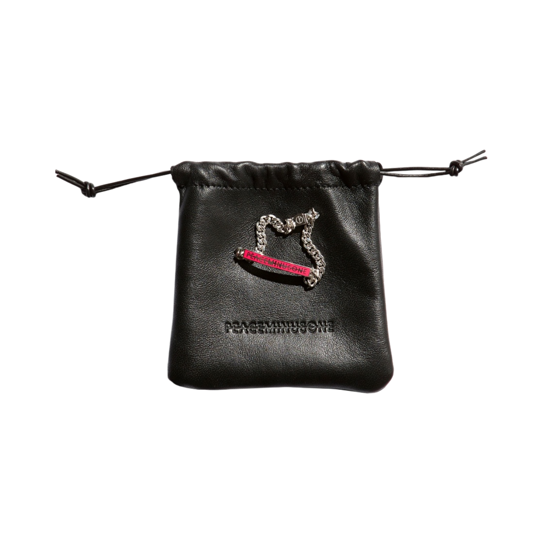 피스마이너스원 로고 브레이슬릿 #1 핑크(Peaceminusone Logo Bracelet #1 Pink) - 2