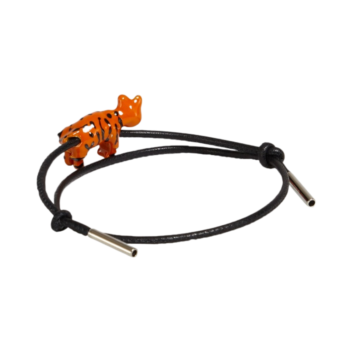 마르니 에나멜 메탈 타이거 레더 브레이슬릿 콜(Marni Enamelled Metal Tiger Leather Bracelet Coal) - 2