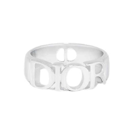 Dior Letters Ring Silver