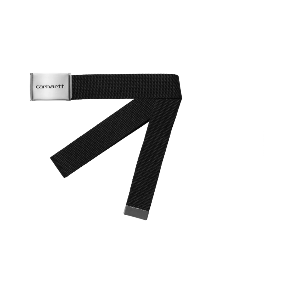 I019176-89-XX Carhartt WIP Clip Belt Chrome Black