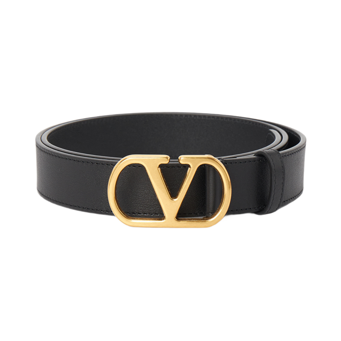 발렌티노 V 로고 시그니처 벨트 블랙(Valentino V Logo Signature Belt Black)