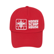 Honey Scoop House Honey Comb Cap Red