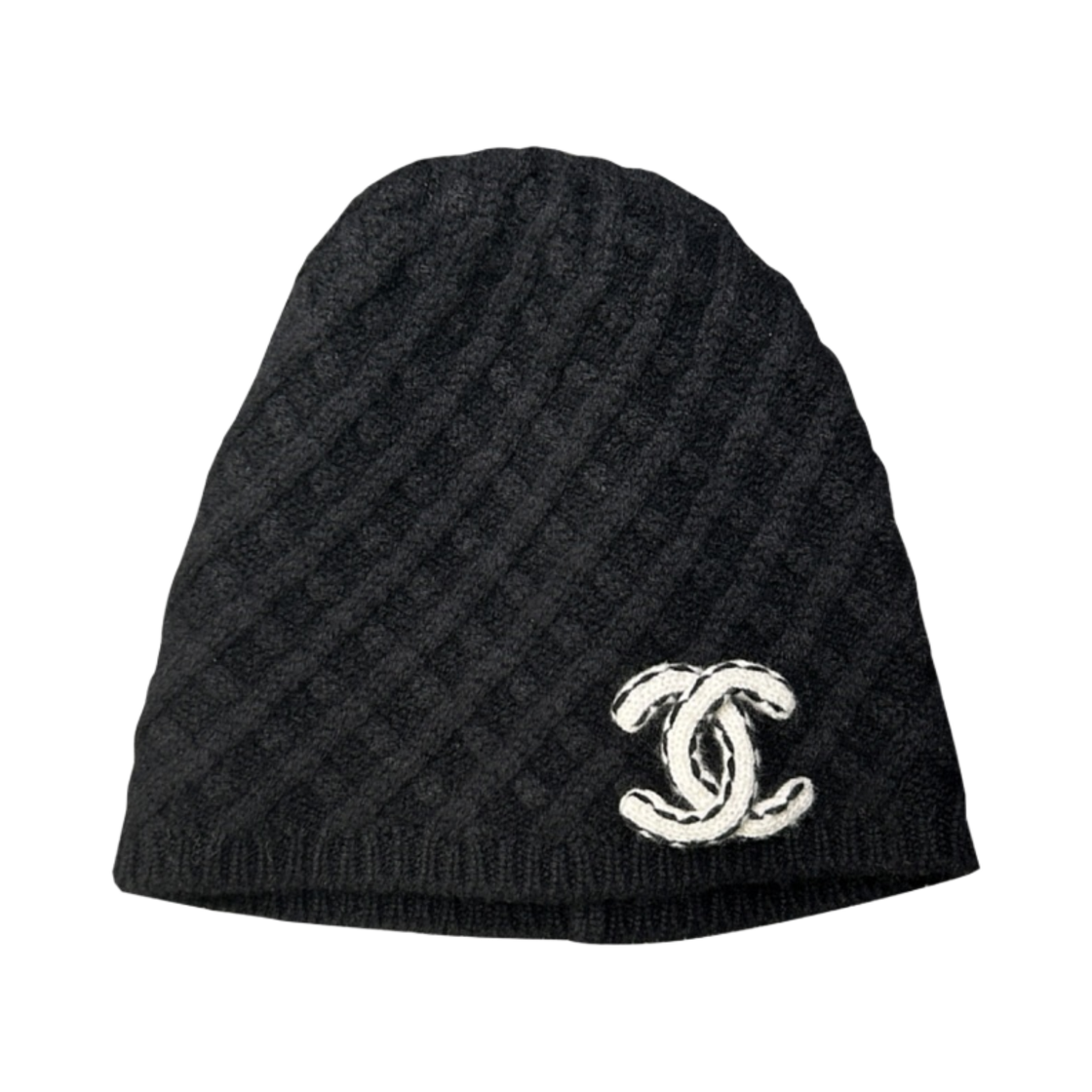 (W) 샤넬 비니 캐시미어 & 느와르 블랑((W) Chanel Beanie Cashmere & Noir Blanc) - 1