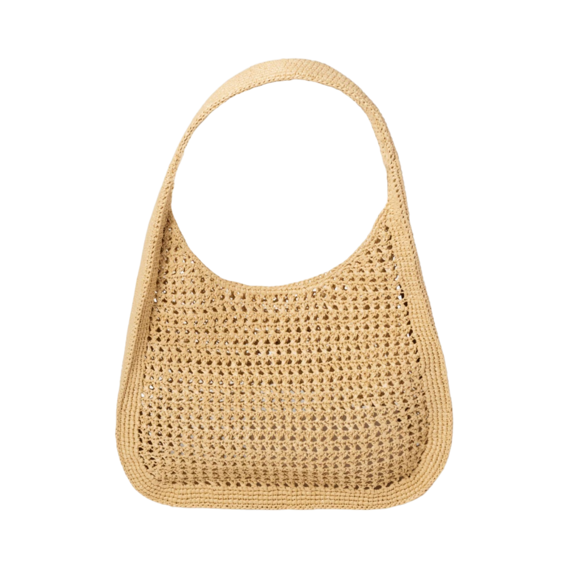 5BC116-2DO1-F0A5T Miu Miu Woven Fabric Hobo Bag Beige Cognac - #3