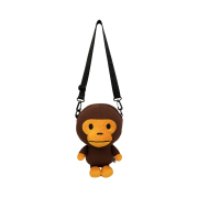 BAPE Baby Milo Plush Cross Bag Brown