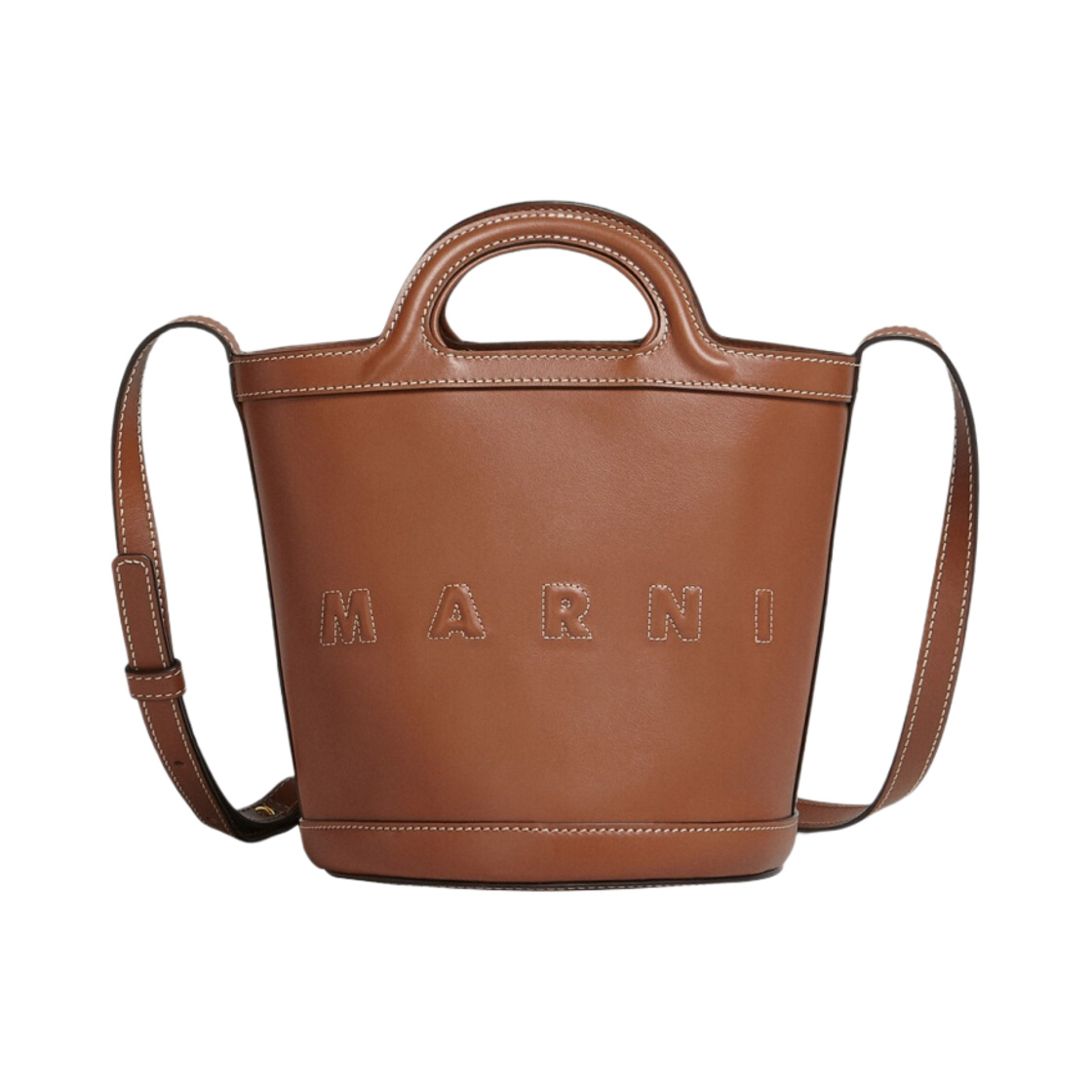 마르니 레더 트로피칼리아 스몰 버킷백 마룬(Marni Leather Tropicalia Small Bucket Bag Maroon)