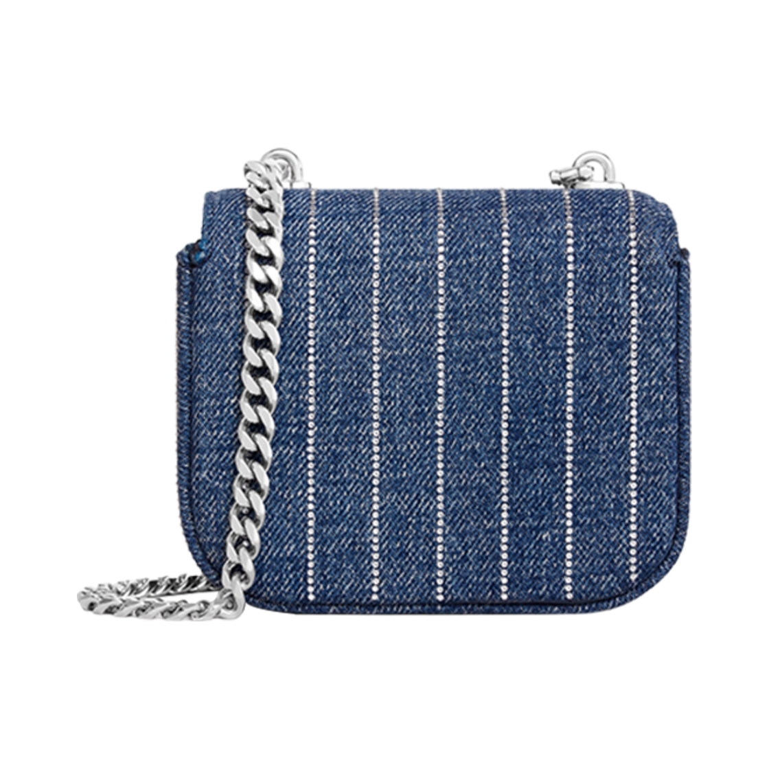 셀린느 미니 체인 클로드 스트라이프 데님 스트라스 데님(Celine Mini Chain Claude in Striped Denim with Strass Denim) - 3