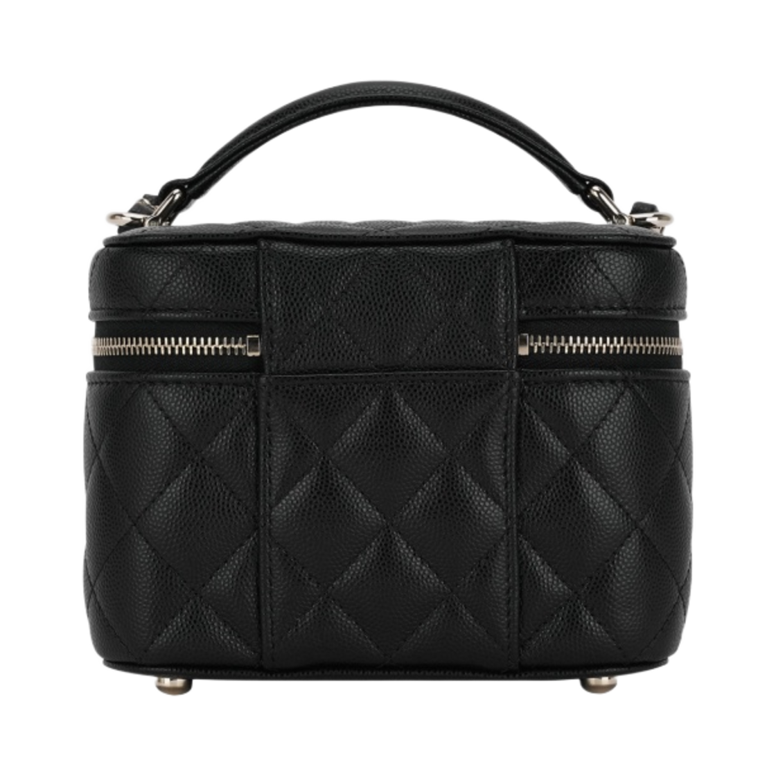 샤넬 스몰 코스메틱 케이스 그레인드 카프스킨 & 골드 메탈 블랙(Chanel Small Vanity Case Grained Calfskin & Gold Black) - 2