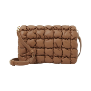 COS Quilted Crossbody Bag Leather Beige