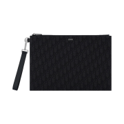 Dior A4 Pouch Black Dior Oblique Jacquard